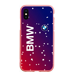 Чехол iPhone XS Max матовый Бмв bmw градиент