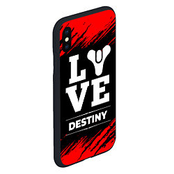 Чехол iPhone XS Max матовый Destiny Love Классика, цвет: 3D-черный — фото 2