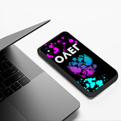 Чехол iPhone XS Max матовый Олег Россия, цвет: 3D-черный — фото 2