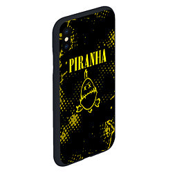 Чехол iPhone XS Max матовый Nirvana piranha, цвет: 3D-черный — фото 2