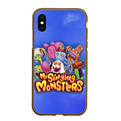 Чехол iPhone XS Max матовый My singing monsters поющие монстры