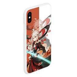 Чехол iPhone XS Max матовый Kaedehara Kazuha GENSHIN IMPACT, цвет: 3D-белый — фото 2