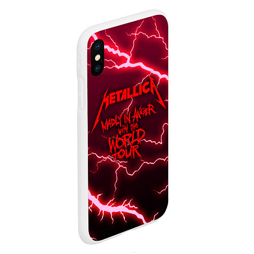 Чехол iPhone XS Max матовый Metallica Madly in Angel / 3D-Белый – фото 2