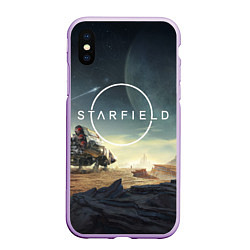 Чехол iPhone XS Max матовый На поверхности Starfield