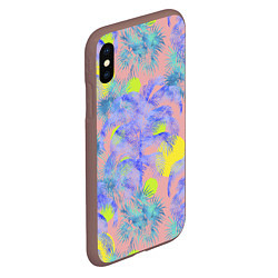 Чехол iPhone XS Max матовый Пальмы и Солнце Летом На Море, цвет: 3D-коричневый — фото 2