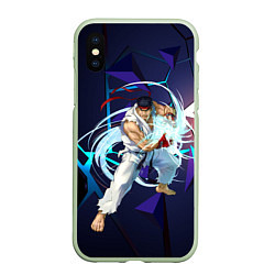 Чехол iPhone XS Max матовый Рю-Street Fighter