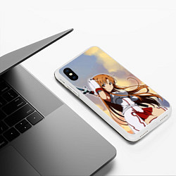 Чехол iPhone XS Max матовый Асуна Юки - Sword Art Online, цвет: 3D-белый — фото 2