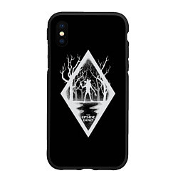 Чехол iPhone XS Max матовый Welcome to the Upside Down Stranger Things, цвет: 3D-черный