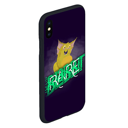 Чехол iPhone XS Max матовый Blabbit Rare / 3D-Черный – фото 2