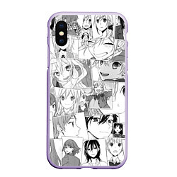 Чехол iPhone XS Max матовый Horimiya pattern