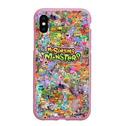 Чехол iPhone XS Max матовый MY SINGING MONSTERS ПЕРСОНАЖИ