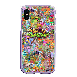 Чехол iPhone XS Max матовый MY SINGING MONSTERS ПЕРСОНАЖИ