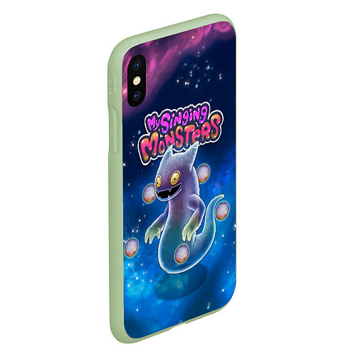 Чехол iPhone XS Max матовый My Singings monsters ВУЖАС GHAZT / 3D-Салатовый – фото 2