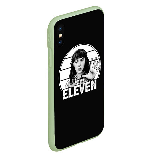 Чехол iPhone XS Max матовый ELEVEN Очень странные дела / 3D-Салатовый – фото 2