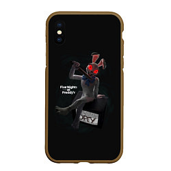 Чехол iPhone XS Max матовый Five Nights at Freddys: Security Breach game Ванни