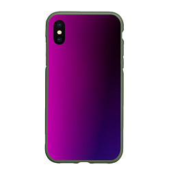 Чехол iPhone XS Max матовый VIOLET gradient