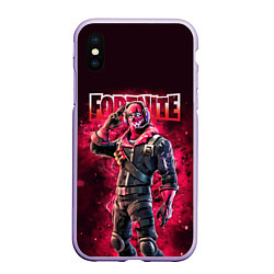 Чехол iPhone XS Max матовый Fortnite Raptor Skin Video game