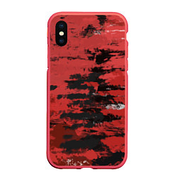 Чехол iPhone XS Max матовый Взгляд во тьму, цвет: 3D-красный