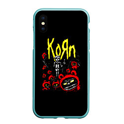 Чехол iPhone XS Max матовый KoЯn - Korn