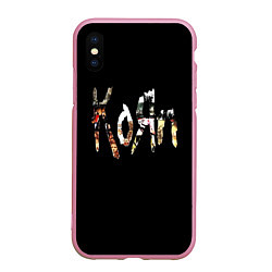 Чехол iPhone XS Max матовый KoЯn Korn лого