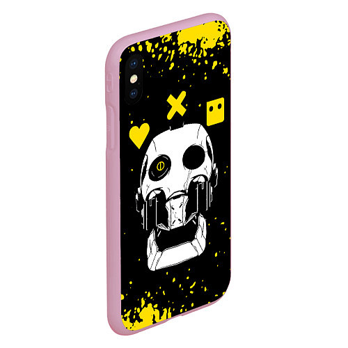 Чехол iPhone XS Max матовый Love Death and Robots Любовь Смерть и Роботы / 3D-Розовый – фото 2