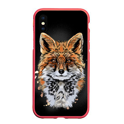 Чехол iPhone XS Max матовый Красивая лисица