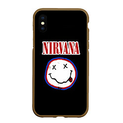 Чехол iPhone XS Max матовый Nirvana гранж