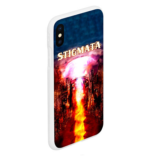 Чехол iPhone XS Max матовый Stigmata альбом / 3D-Белый – фото 2