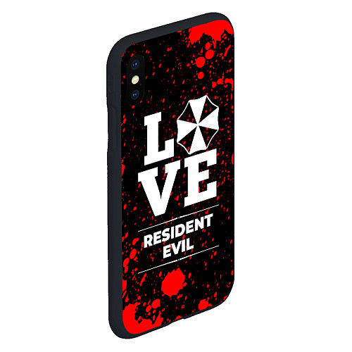 Чехол iPhone XS Max матовый Resident Evil Love Классика / 3D-Черный – фото 2
