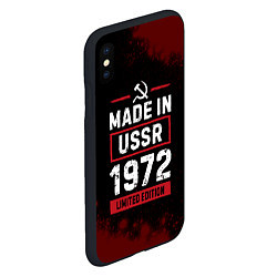 Чехол iPhone XS Max матовый Made In USSR 1972 Limited Edition, цвет: 3D-черный — фото 2