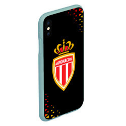 Чехол iPhone XS Max матовый Monaco абстракция, цвет: 3D-мятный — фото 2