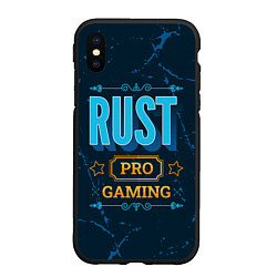 Чехол iPhone XS Max матовый Игра Rust: PRO Gaming, цвет: 3D-черный