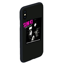 Чехол iPhone XS Max матовый Underclass Hero - Sum 41, цвет: 3D-черный — фото 2