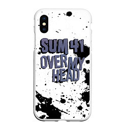 Чехол iPhone XS Max матовый Sum 41 Over My Head