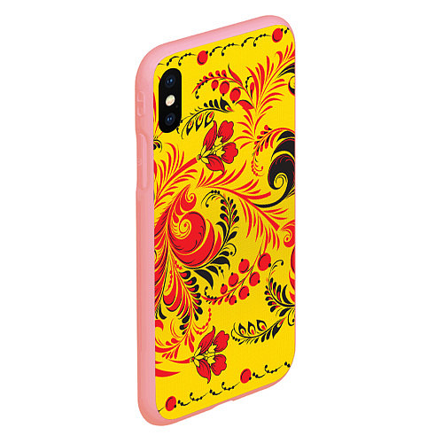Чехол iPhone XS Max матовый Хохломская Роспись Цветы / 3D-Баблгам – фото 2