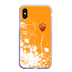 Чехол iPhone XS Max матовый Roma маленькое лого краска