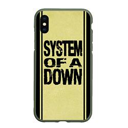 Чехол iPhone XS Max матовый System of a Down: 5 Album Bundle
