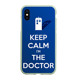 Чехол iPhone XS Max матовый Keep calm Im the Doctor