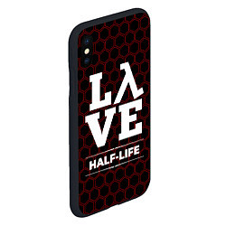 Чехол iPhone XS Max матовый Half-Life Love Классика, цвет: 3D-черный — фото 2