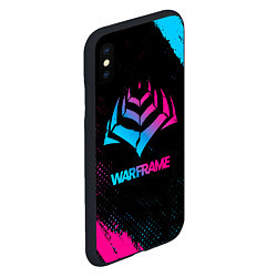 Чехол iPhone XS Max матовый Warframe Neon Gradient, цвет: 3D-черный — фото 2