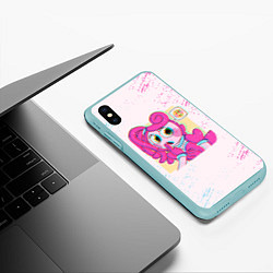 Чехол iPhone XS Max матовый POPPY PLAYTIME ПОППИ ПЛЕЙТАЙМ МАМОЧКА, цвет: 3D-мятный — фото 2