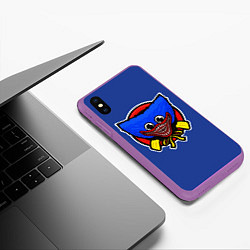 Чехол iPhone XS Max матовый POPPY PLAYTIME HAGGY WAGGY ПОППИ ПЛЕЙТАЙМ, цвет: 3D-фиолетовый — фото 2