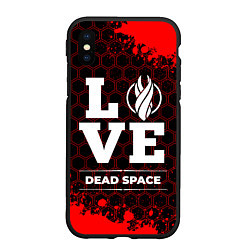 Чехол iPhone XS Max матовый Dead Space Love Классика, цвет: 3D-черный