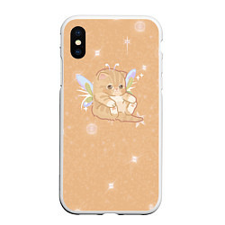 Чехол iPhone XS Max матовый Котёнок с крыльями