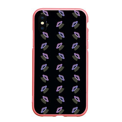Чехол iPhone XS Max матовый Летающие тарелки, цвет: 3D-баблгам