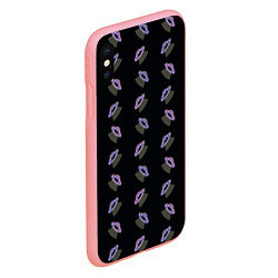 Чехол iPhone XS Max матовый Летающие тарелки, цвет: 3D-баблгам — фото 2