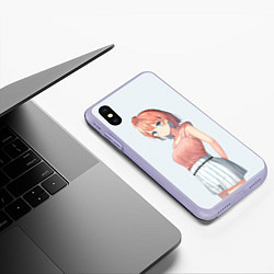 Чехол iPhone XS Max матовый Iroha Isshiki OreGairu, цвет: 3D-светло-сиреневый — фото 2