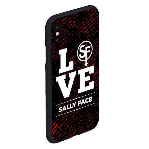 Чехол iPhone XS Max матовый Sally Face Love Классика / 3D-Черный – фото 2