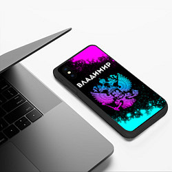 Чехол iPhone XS Max матовый Владимир Россия, цвет: 3D-черный — фото 2