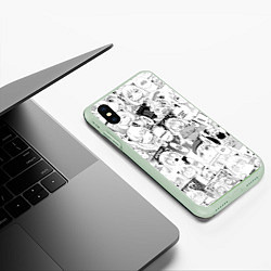 Чехол iPhone XS Max матовый Spy Family Heh Семья Шпиона Анечка Фоджер, цвет: 3D-салатовый — фото 2